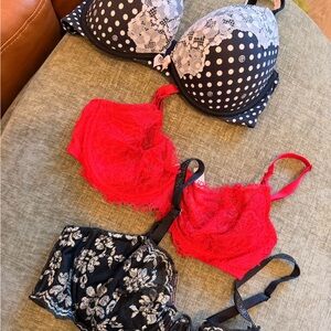 Bundle of victoria secret body and dream angels bras